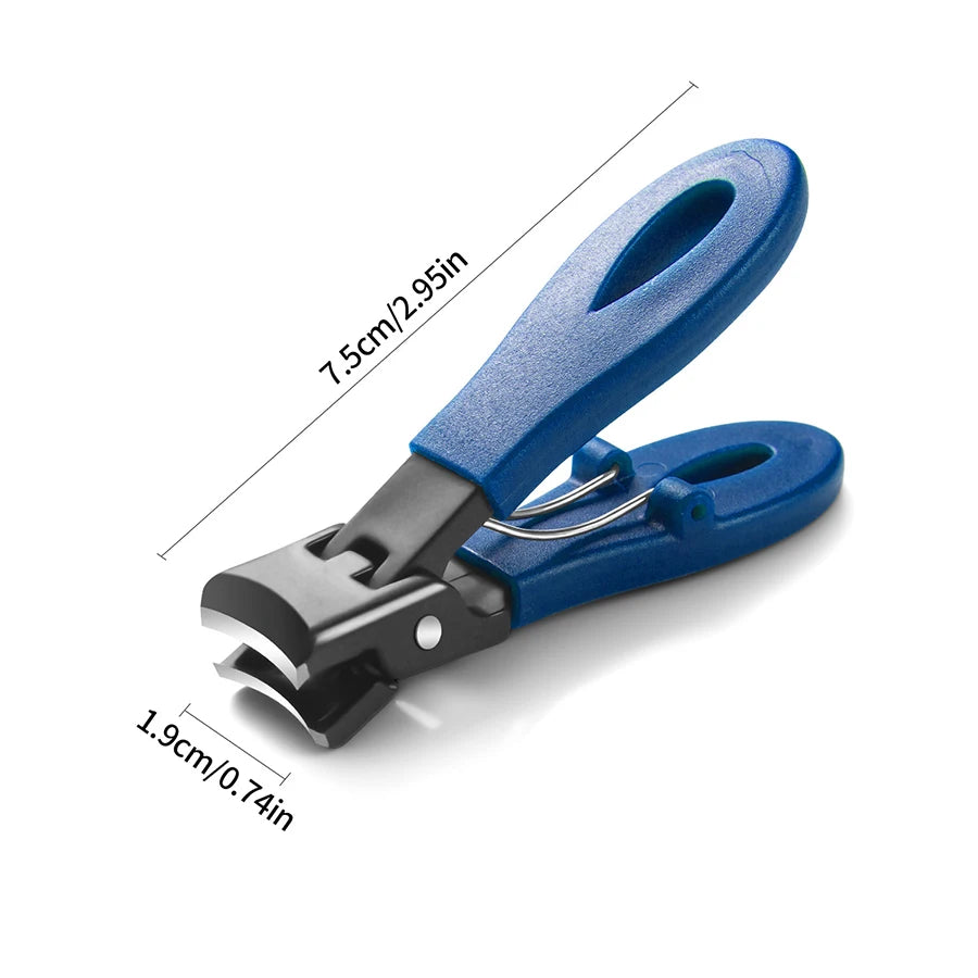 Portable Ultra Sharp Nail Clippers - Stainless Steel Wide Jaw for Thick Toenails