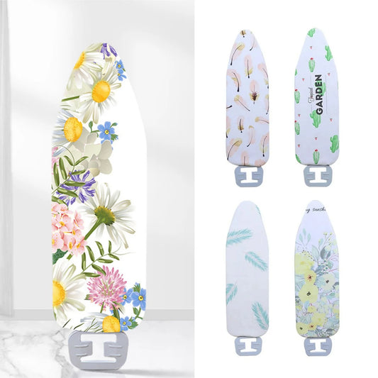 Extra Wide Ironing Board Cover - Heat Resistant Padded 140x50cm