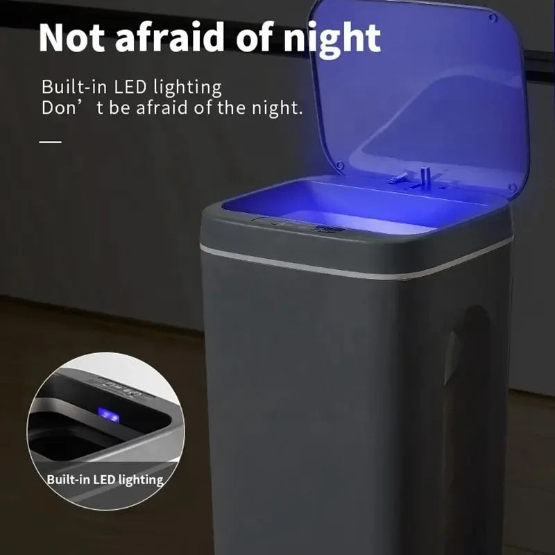 Smart Touchless Trash Can - 12-16L Automatic Sensor Waste Bin