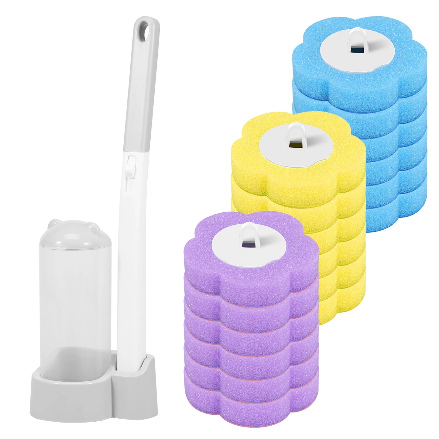 Disposable Toilet Brush & Refill Set