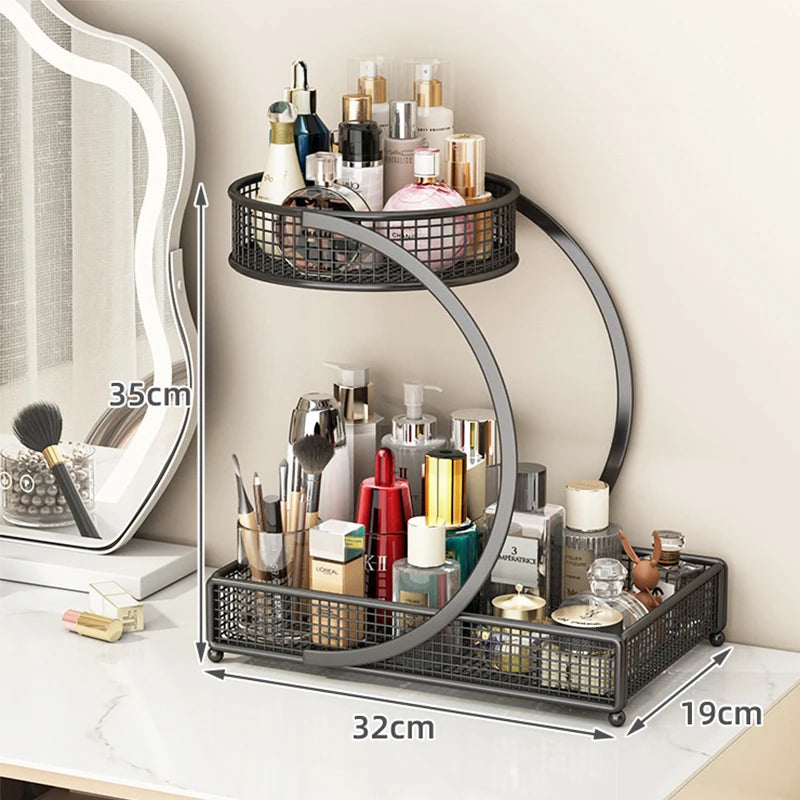 Luxe 3-Tier Vanity Makeup & Skincare Organizer