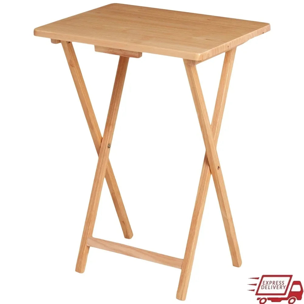 Foldable Bamboo TV Tray Table for Small Spaces