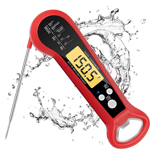 Instant Read Digital Meat Thermometer - Perfect BBQ & Cooking Results
