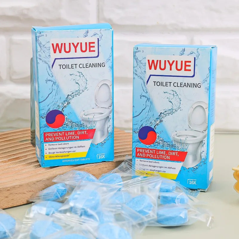 Toilet Cleaning Effervescent Tablets - Stain Remover & Deodorizer