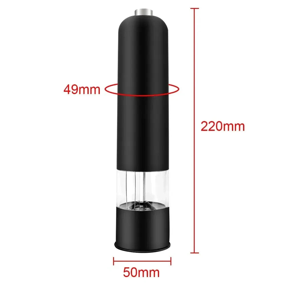 Electric Automatic Pepper & Salt Grinder - LED Light with Adjustable Coarseness