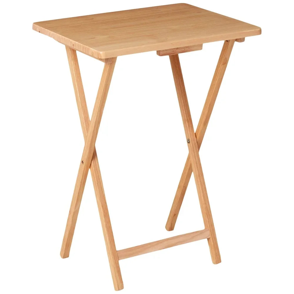 Foldable Bamboo TV Tray Table for Small Spaces