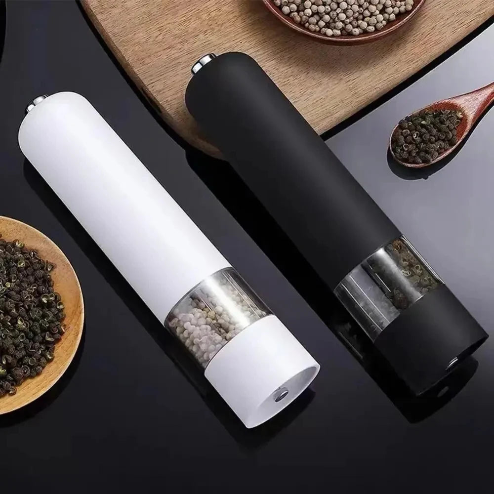 Electric Automatic Pepper & Salt Grinder - LED Light with Adjustable Coarseness