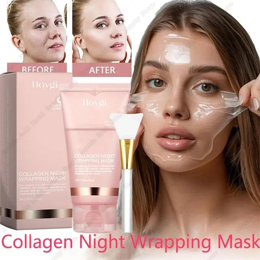 Collagen Night Wrapping Mask - Korean Rejuvenation Treatment for Glowing Skin (75ml)