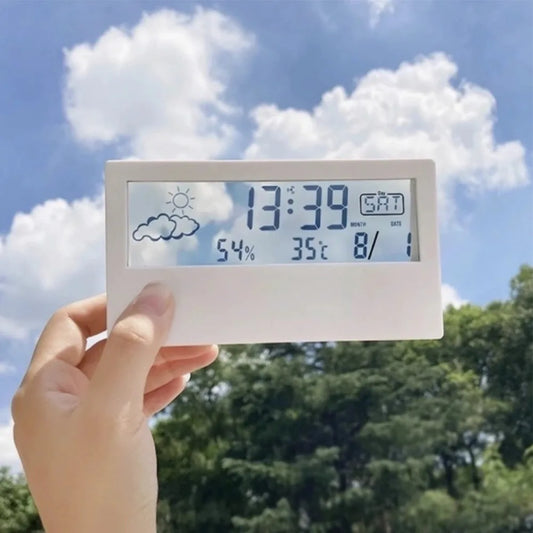 Digital Weather Station Clock - Temperature, Humidity & Alarm in One