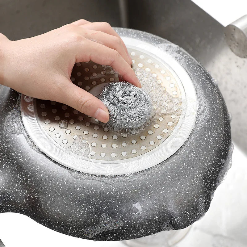 30-Pack Stainless Steel Scrubbing Pads – Heavy Duty Kitchen Cleaning Scourers