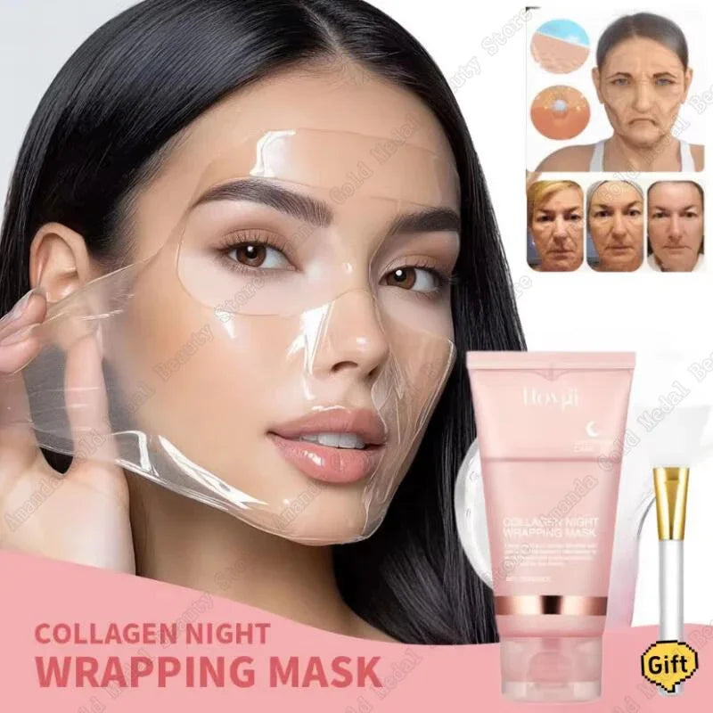 Collagen Night Wrapping Mask - Korean Rejuvenation Treatment for Glowing Skin (75ml)