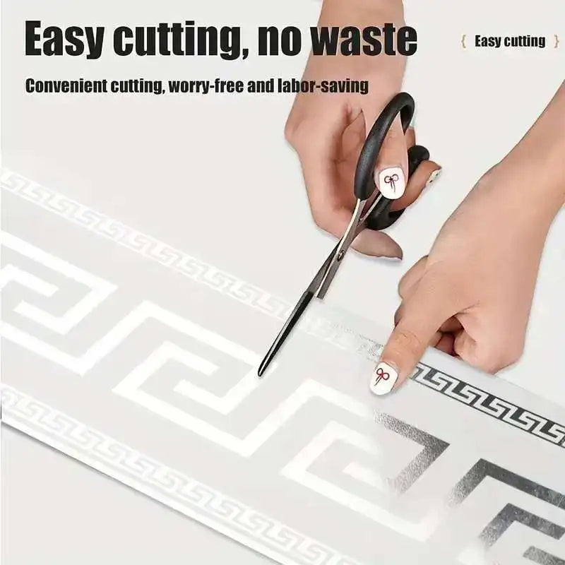 Self-Adhesive Skirting Board Stickers - Waterproof Wall Border Trim (10-Pack)