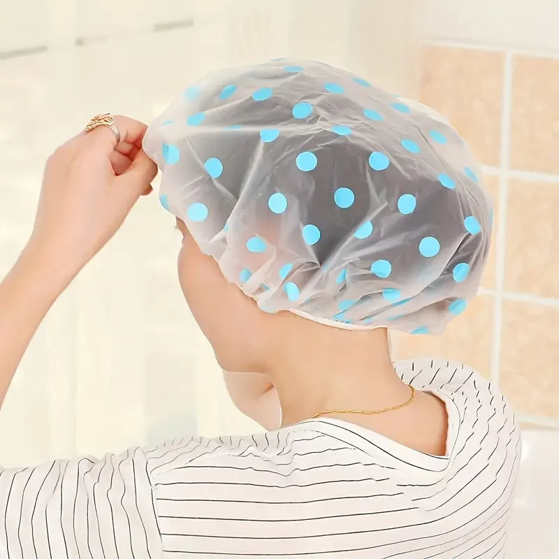 Waterproof Shower Cap - Thickened EVA Matte Design for Hair Protection