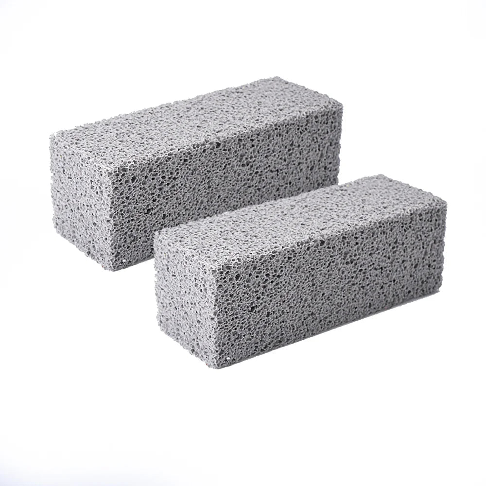 BBQ Grill Cleaning Brush Brick - Pumice Stone Block for Barbecue Rack & Outdoor Kitchen
