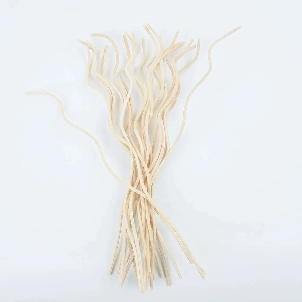 20-Piece Reed Diffuser Sticks - Long Wavy Rattan Replacement Refills for Home Fragrance