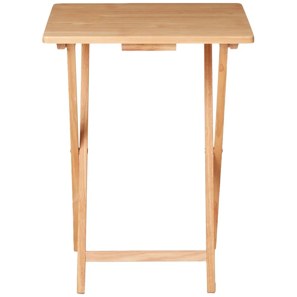 Foldable Bamboo TV Tray Table for Small Spaces