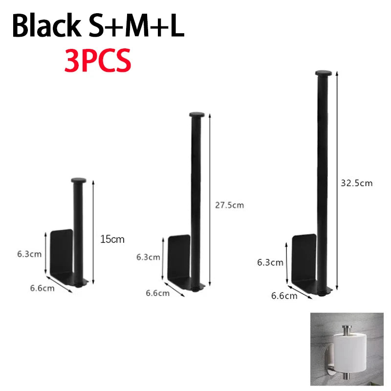 Under-Sink Paper Towel Holder - Stainless Steel Space-Saving Organizer