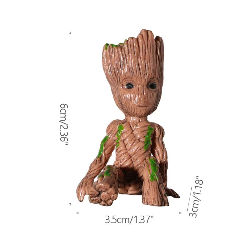 Baby Groot Miniature Figurine - Cute Desktop Decor for Office & Home (5cm)