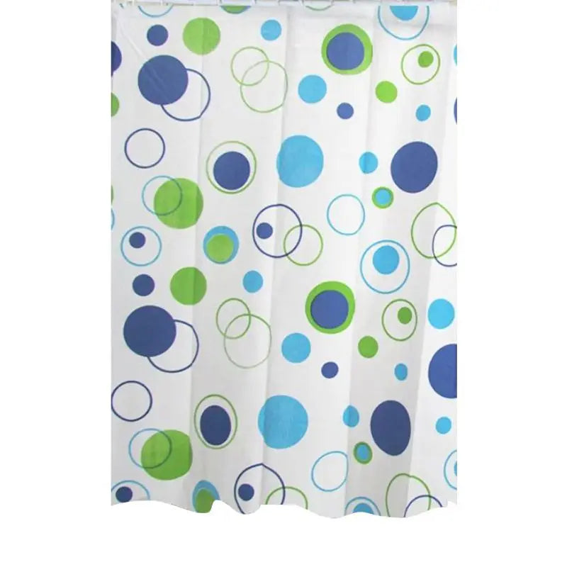 Waterproof Bathroom Shower Curtain - 180x200cm with 12 Hooks