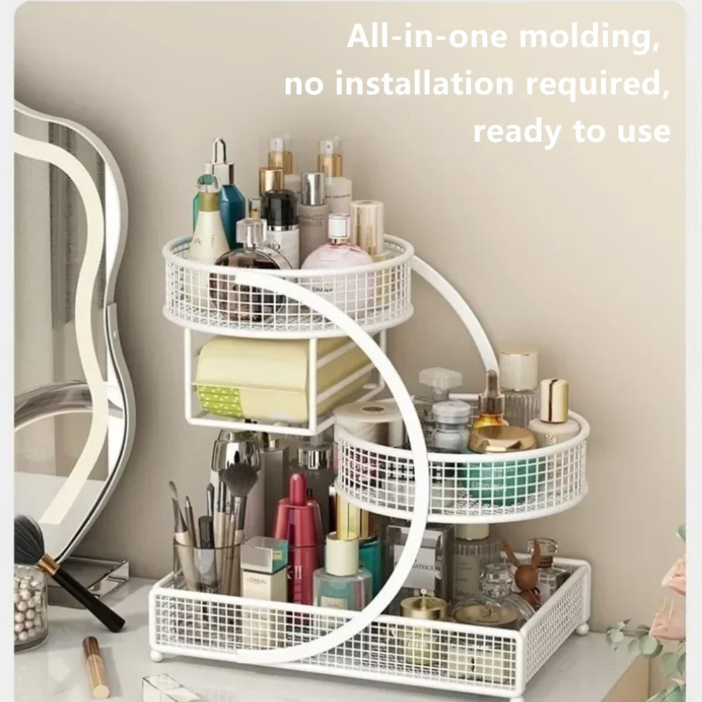 Luxe 3-Tier Vanity Makeup & Skincare Organizer