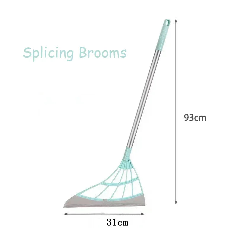 Magic Broom Window Washing Wiper - Silicone Squeegee for Floor Cleaning & Windows