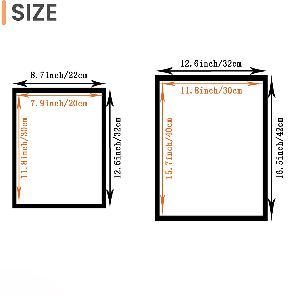 Clear Acrylic Photo Frame - Transparent Wall & Desktop Display (Multiple Sizes)