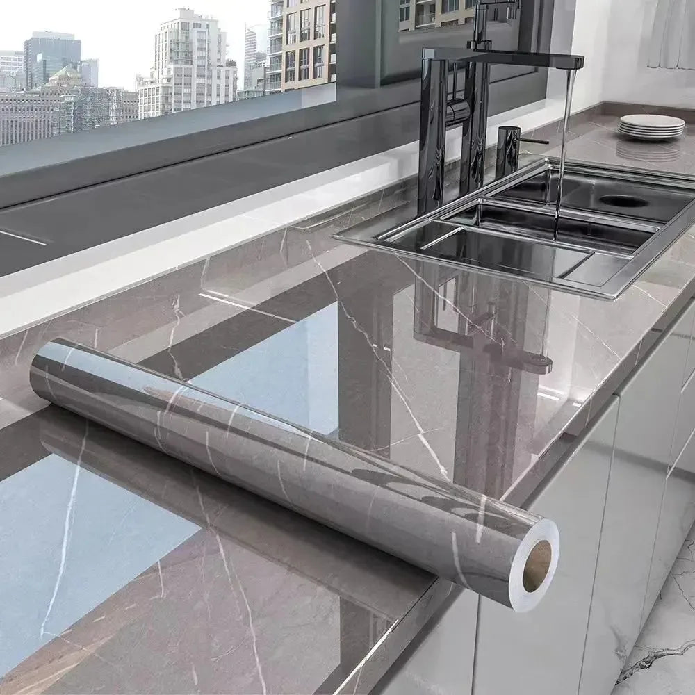 Marble Peel and Stick Wallpaper - Waterproof Self-Adhesive Contact Paper (40cm Wide)