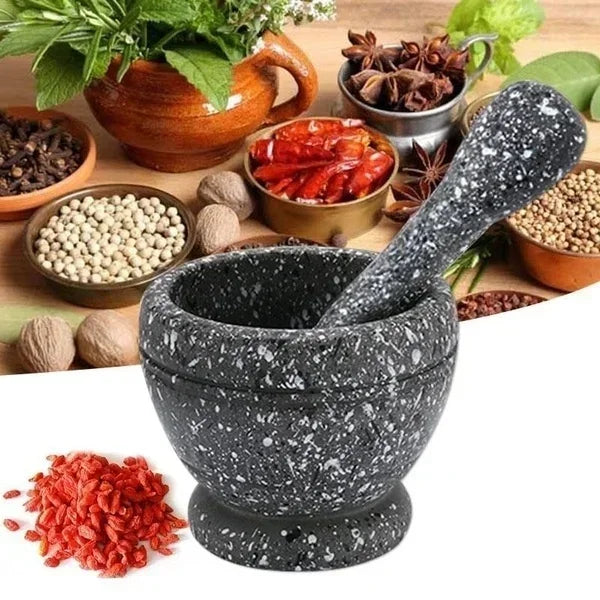 Resin Mortar and Pestle Set - Herb & Spice Grinder