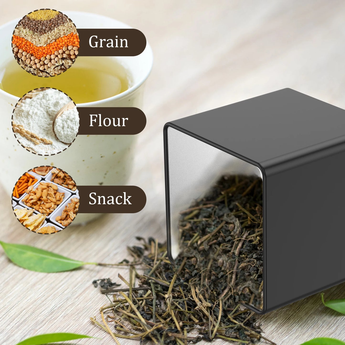 ✨ 3 Piece set- Modern Airtight Kitchen Canisters – Clean & Organized Storage Set