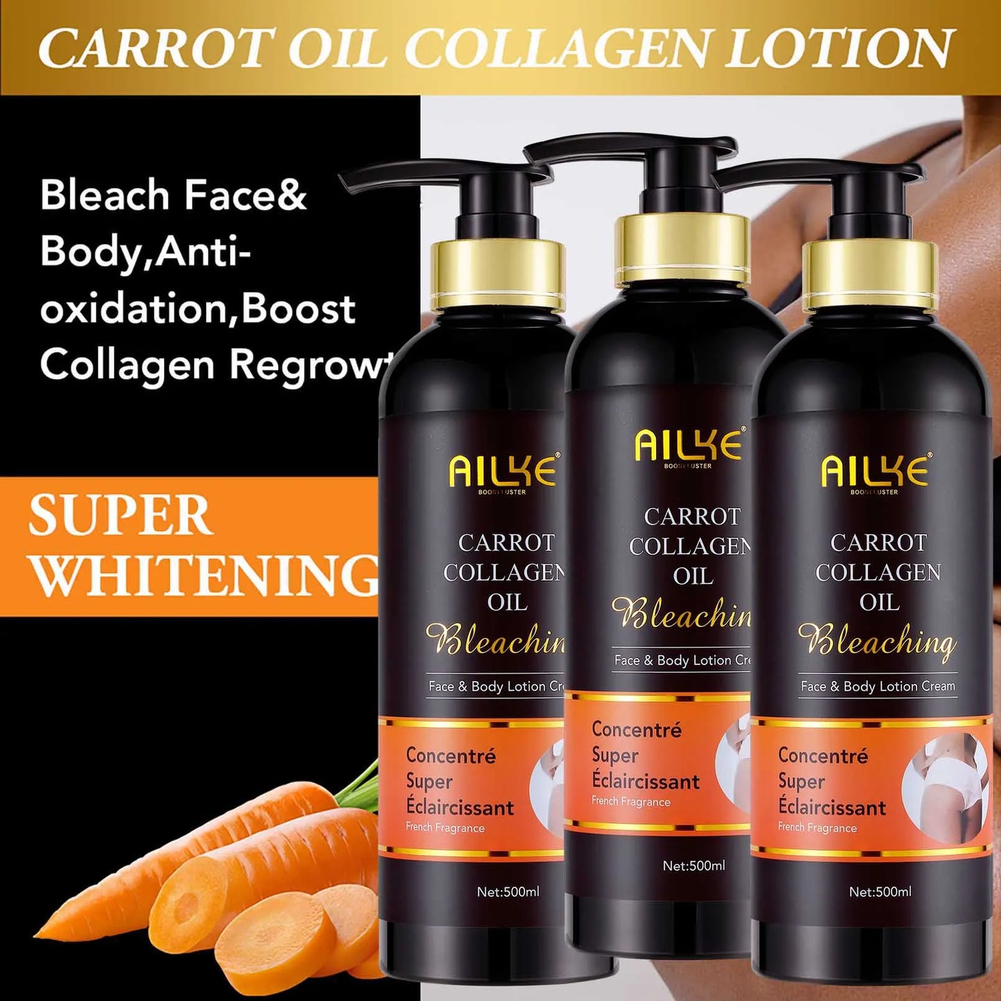 AILKE 5-in-1 Collagen Skincare Set - Complete Anti-Aging & Brightening System for Radiant Skin