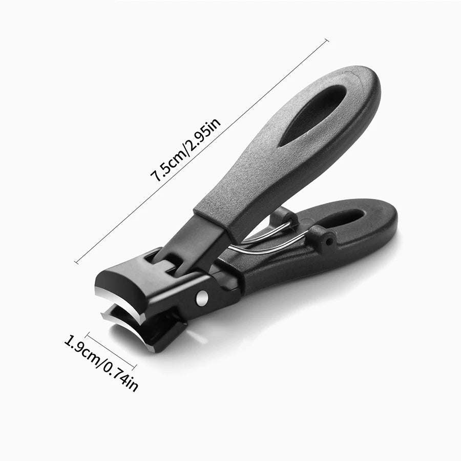 Portable Ultra Sharp Nail Clippers - Stainless Steel Wide Jaw for Thick Toenails