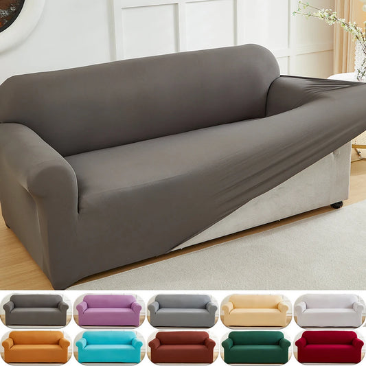 Stretch Sofa Slipcover – Soft Elastic Furniture Protector for 1, 2, 3 & 4 Seat Couches
