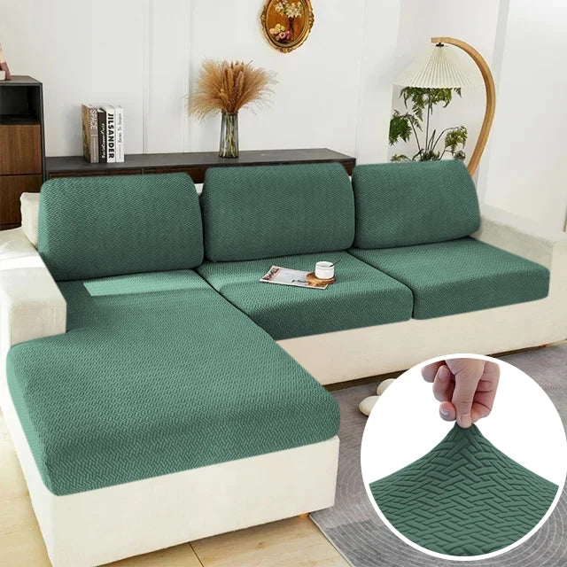 Elastic Sofa Cover - Stretch Furniture Protector for Sectional, Loveseat & Couch (Machine Washable)