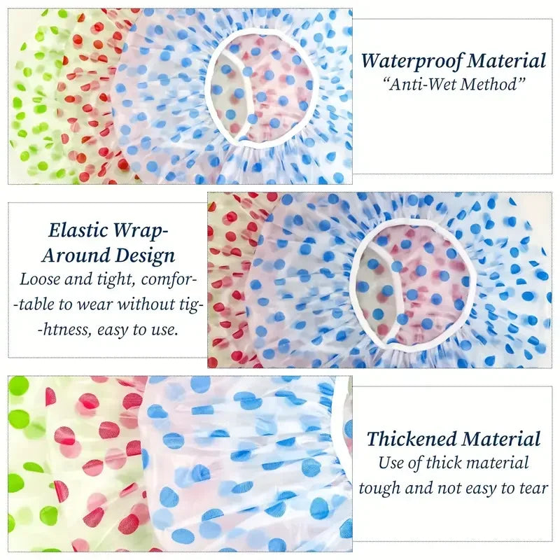 Waterproof Shower Cap - Thickened EVA Matte Design for Hair Protection