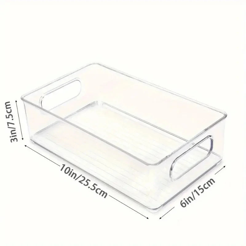 Clear Refrigerator Storage Bins - Keep Food Fresh & Organized