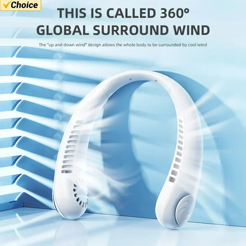 Hands-Free Neck Fan - Portable Personal Cooling for Work & Outdoor Activities