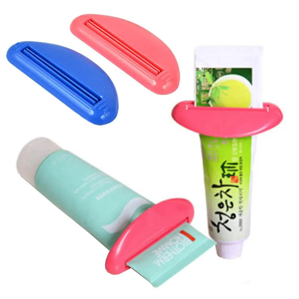 Multifunction Manual Toothpaste Dispenser - Cream Tube Squeezer & Extruding Clip for Bathroom