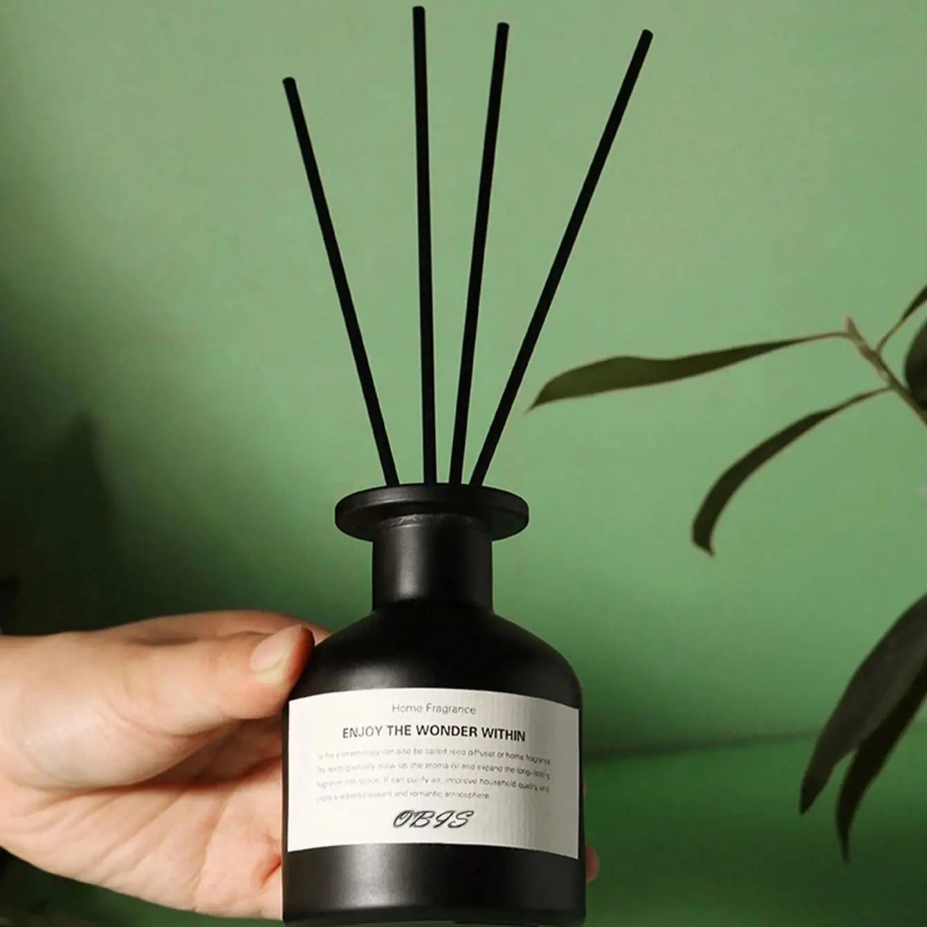 50ml Flameless Reed Diffuser - Freesia Jasmine Fragrance Oil for Home & Room Air Freshener