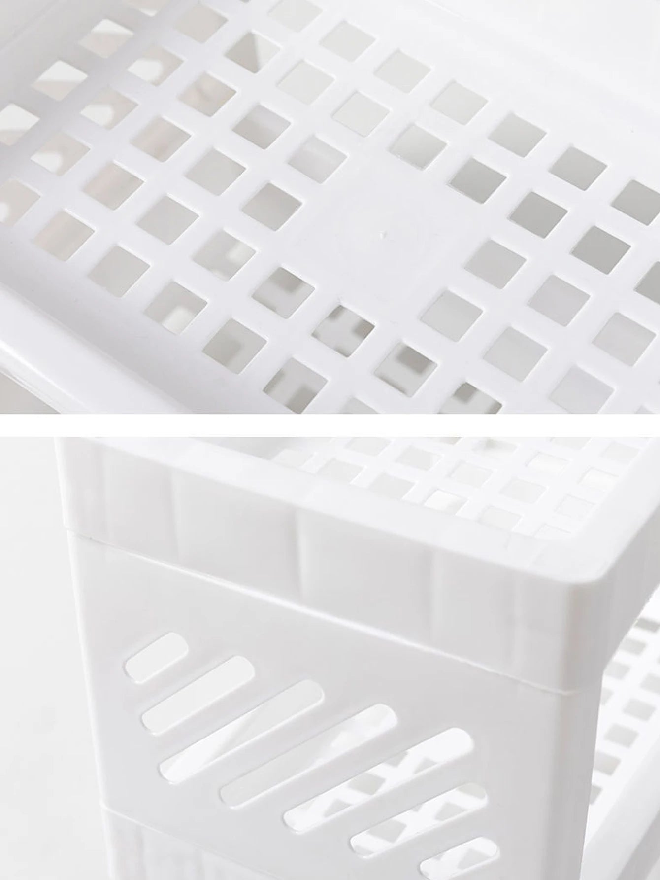 Desktop Storage Organizer - 2-Layer White Rack for Desk, Office, Cosmetics & Stationery