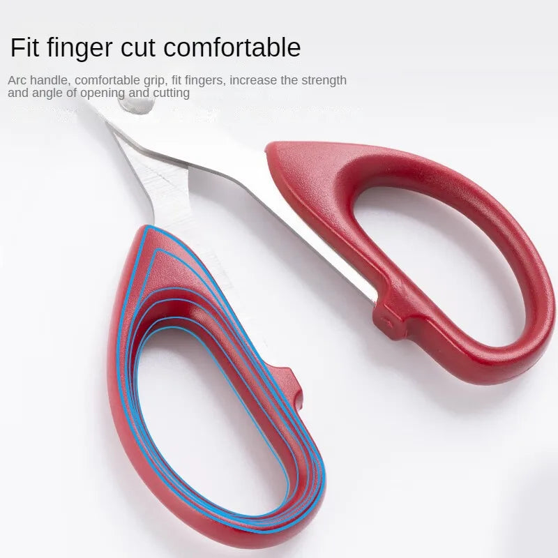 Professional Red Scissors 6.3" - Ultra Sharp M&G Office & Craft Tool