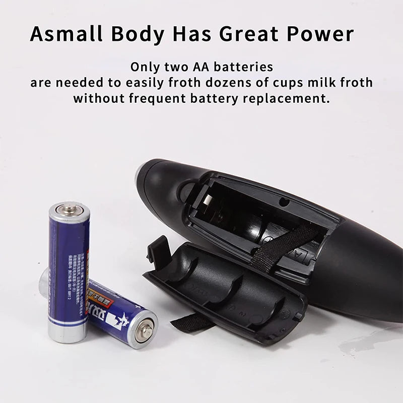 Electric Milk Frother - Handheld Coffee Foam Maker for Cappuccinos & Lattes