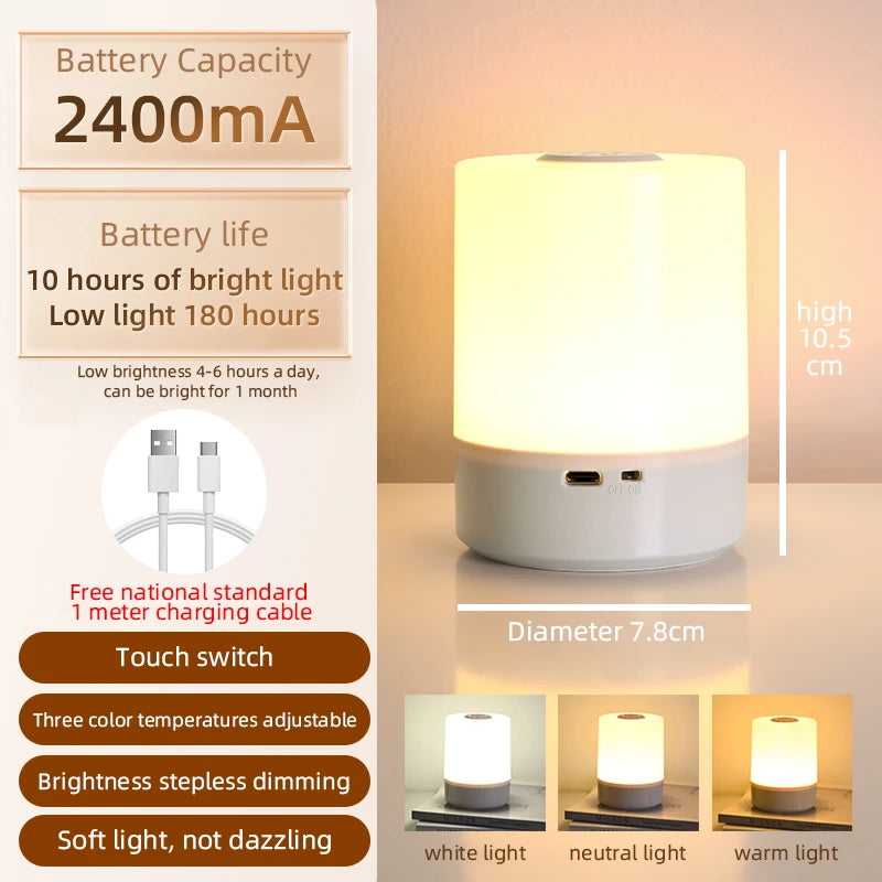 Rechargeable LED Motion Sensor Cabinet Lights - Dimmable Under Cabinet Lighting (20-60cm)