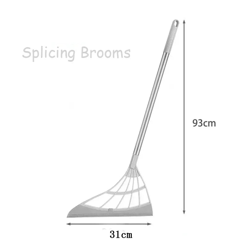 Magic Broom Window Washing Wiper - Silicone Squeegee for Floor Cleaning & Windows