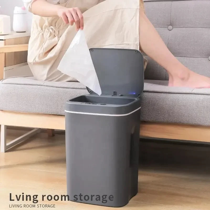 Smart Touchless Trash Can - 12-16L Automatic Sensor Waste Bin