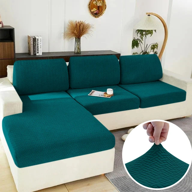 Elastic Sofa Cover - Stretch Furniture Protector for Sectional, Loveseat & Couch (Machine Washable)