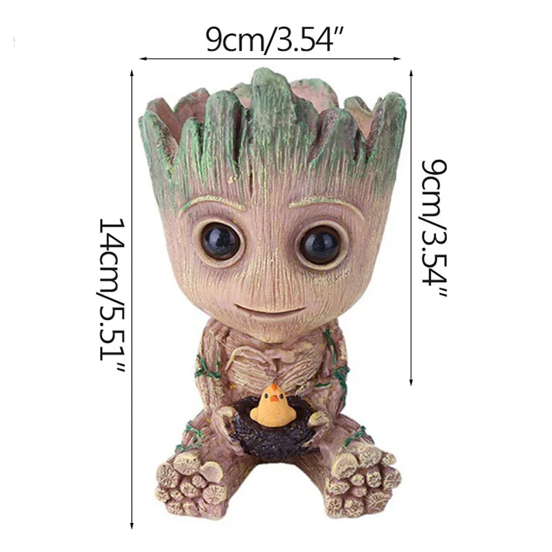 Baby Groot Miniature Figurine - Cute Desktop Decor for Office & Home (5cm)
