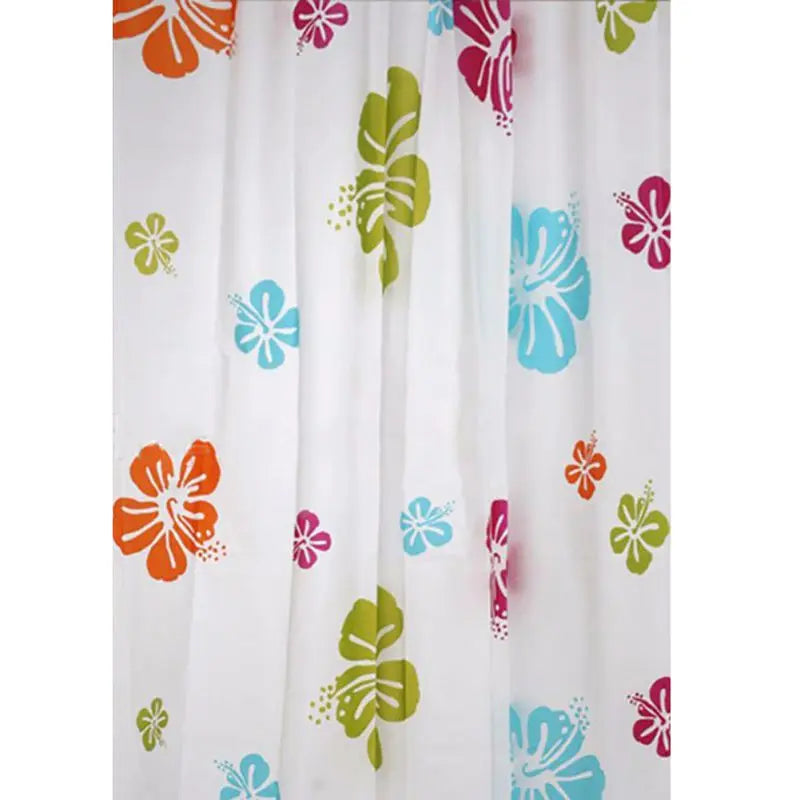 Waterproof Bathroom Shower Curtain - 180x200cm with 12 Hooks