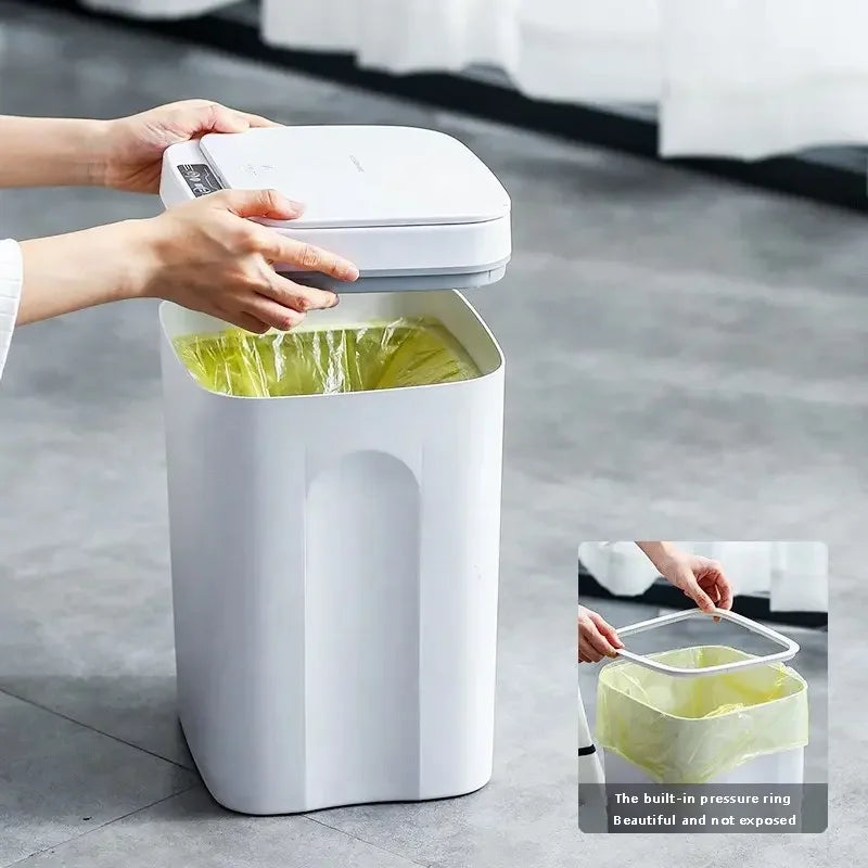 Smart Touchless Trash Can - 12-16L Automatic Sensor Waste Bin