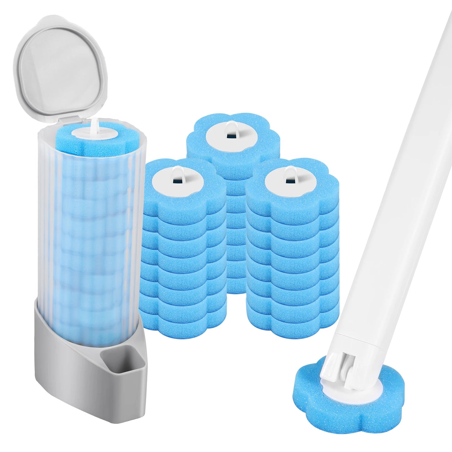 Disposable Toilet Brush & Refill Set