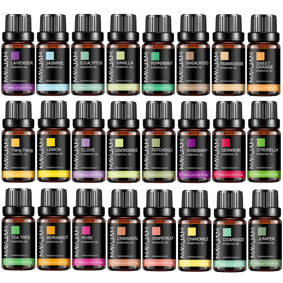 MAYJAM Essential Oils 10ML - Premium Aromatherapy Collection